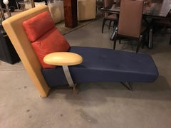 Leather Chaise by Gamma Arredamenti