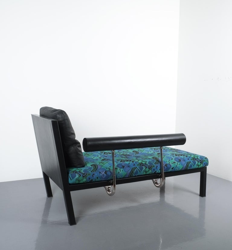Late 20th Century Leather Chaise Lounge Or Sofa Baisity by Antonio Citterio for B&B Italy For Sale