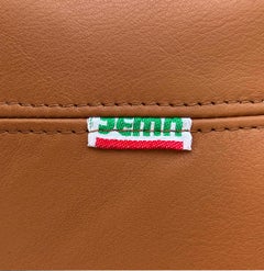 Roberto Tapinassi Dema Firenze Leather Chaise Longues. "Rataplan”, 1980s