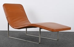 Leather Chaise Lounge by Jeffrey Bernett for B&B Italia, 2001