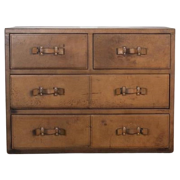 Leather Chest of Drawers For Sale at 1stDibs