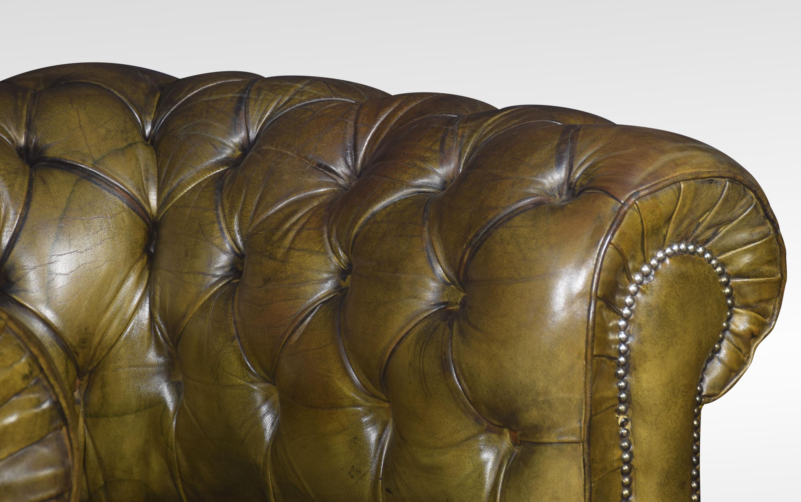 20th Century Leather Chesterfield Club Chair For Sale