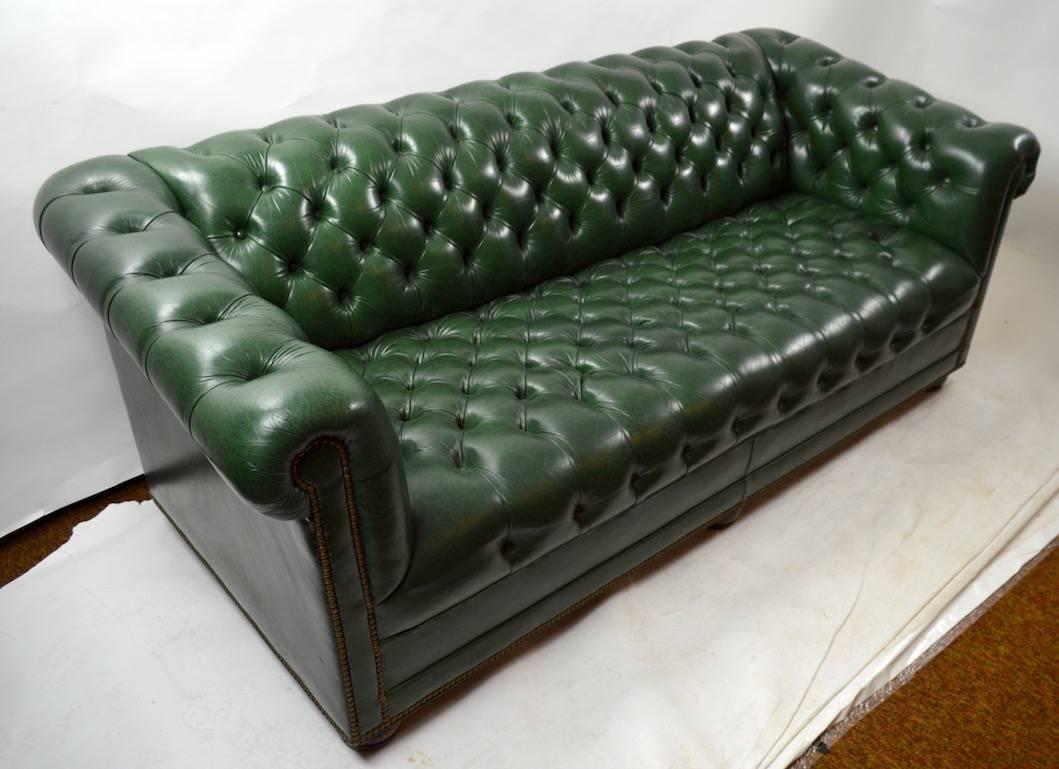 Leather Chesterfield Sofa by Hancock and Moore 1