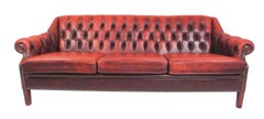 Sofá Chesterfield de cuero