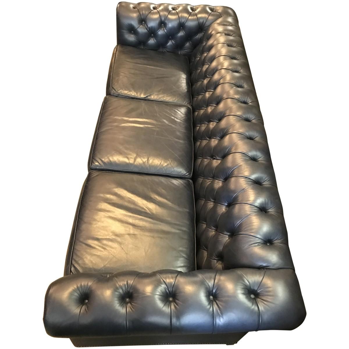 Other Leather Chesterfield Three-Seat Sofa