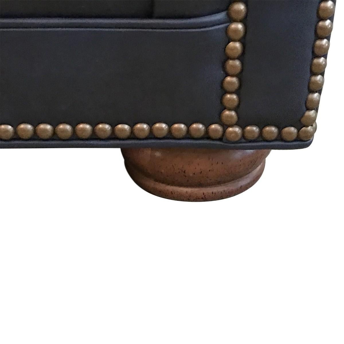 20th Century Leather Chesterfield Three-Seat Sofa