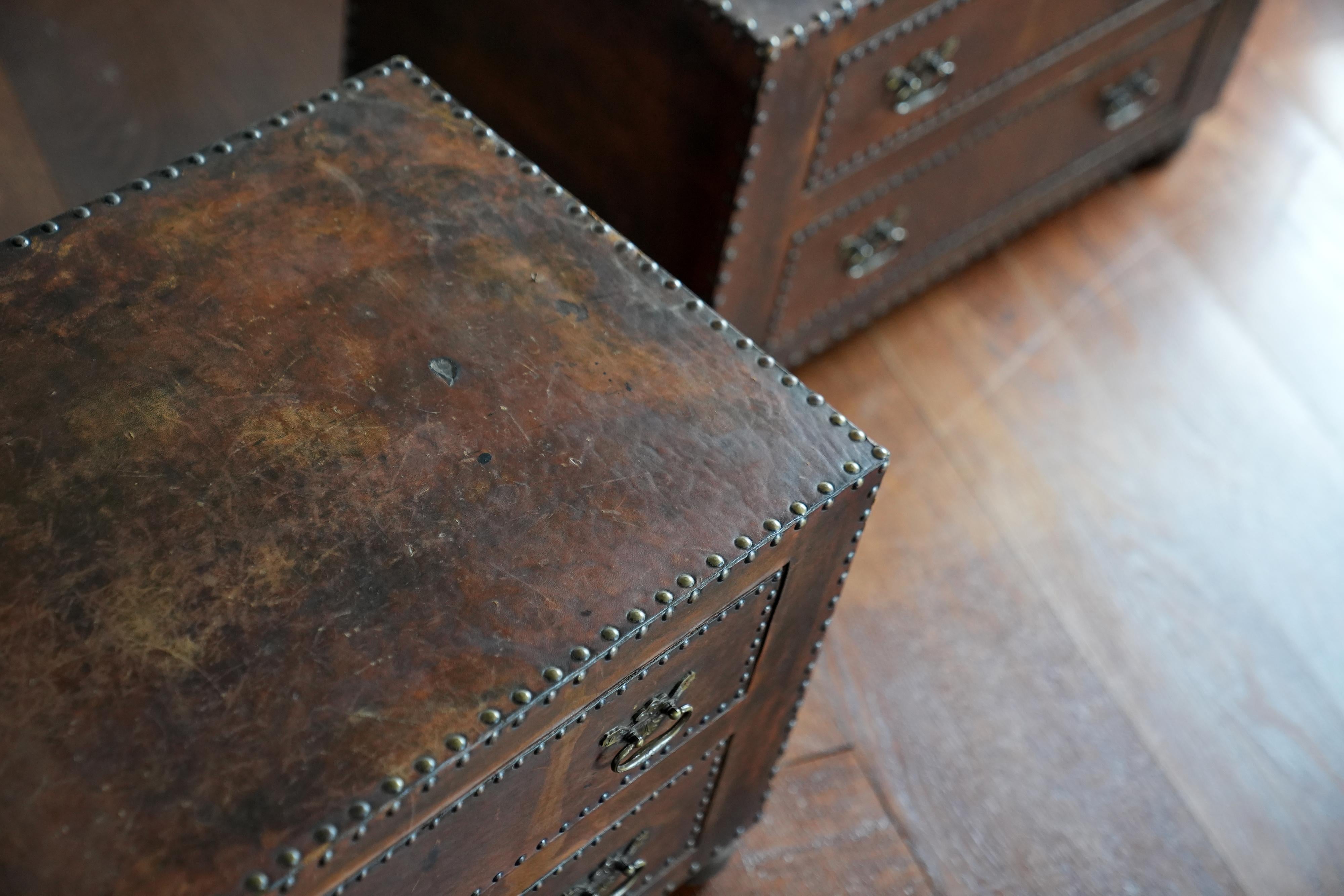 Studded leather clad chests 2
