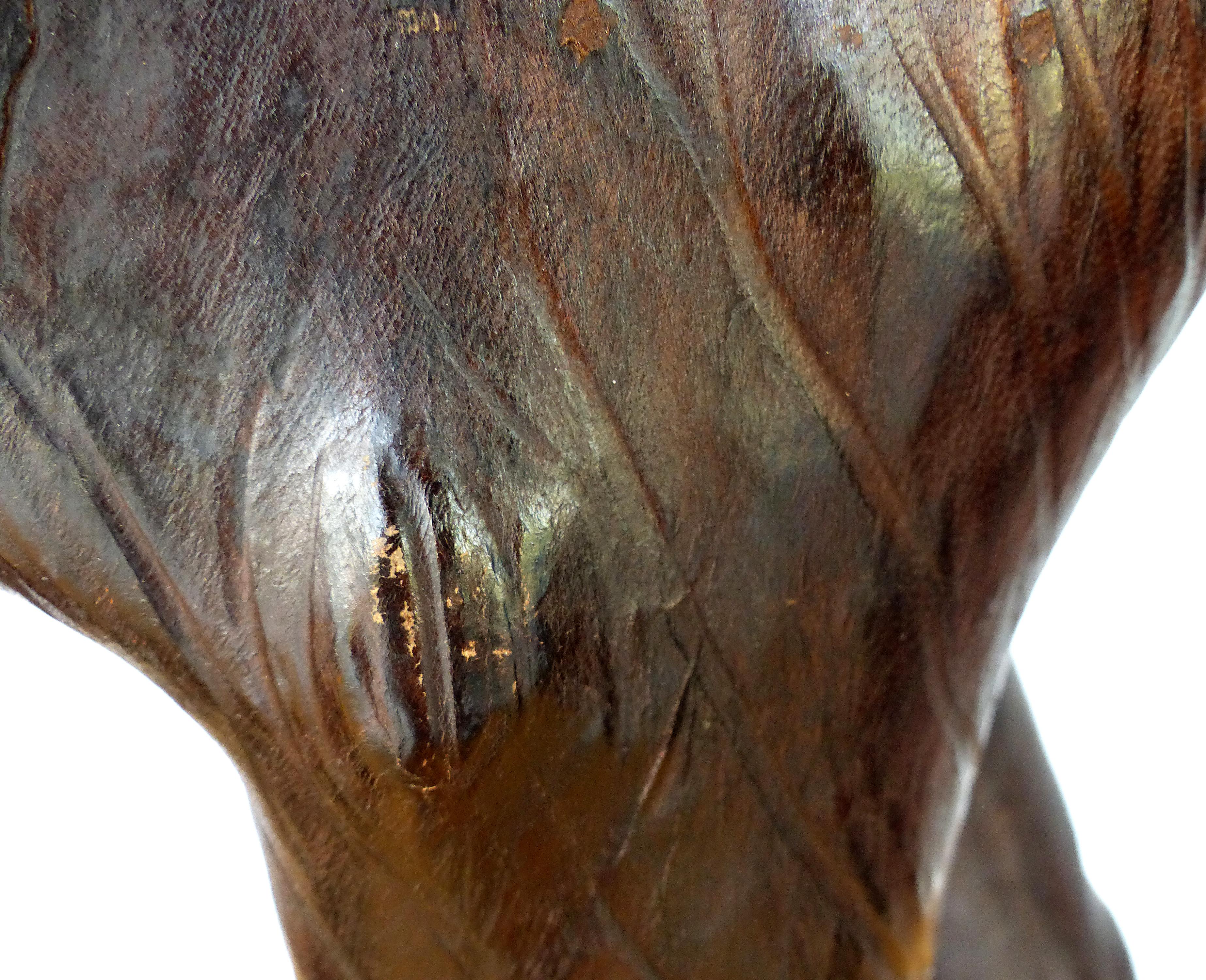 Sculpture d'un éléphant recouvert de cuir en vente 7