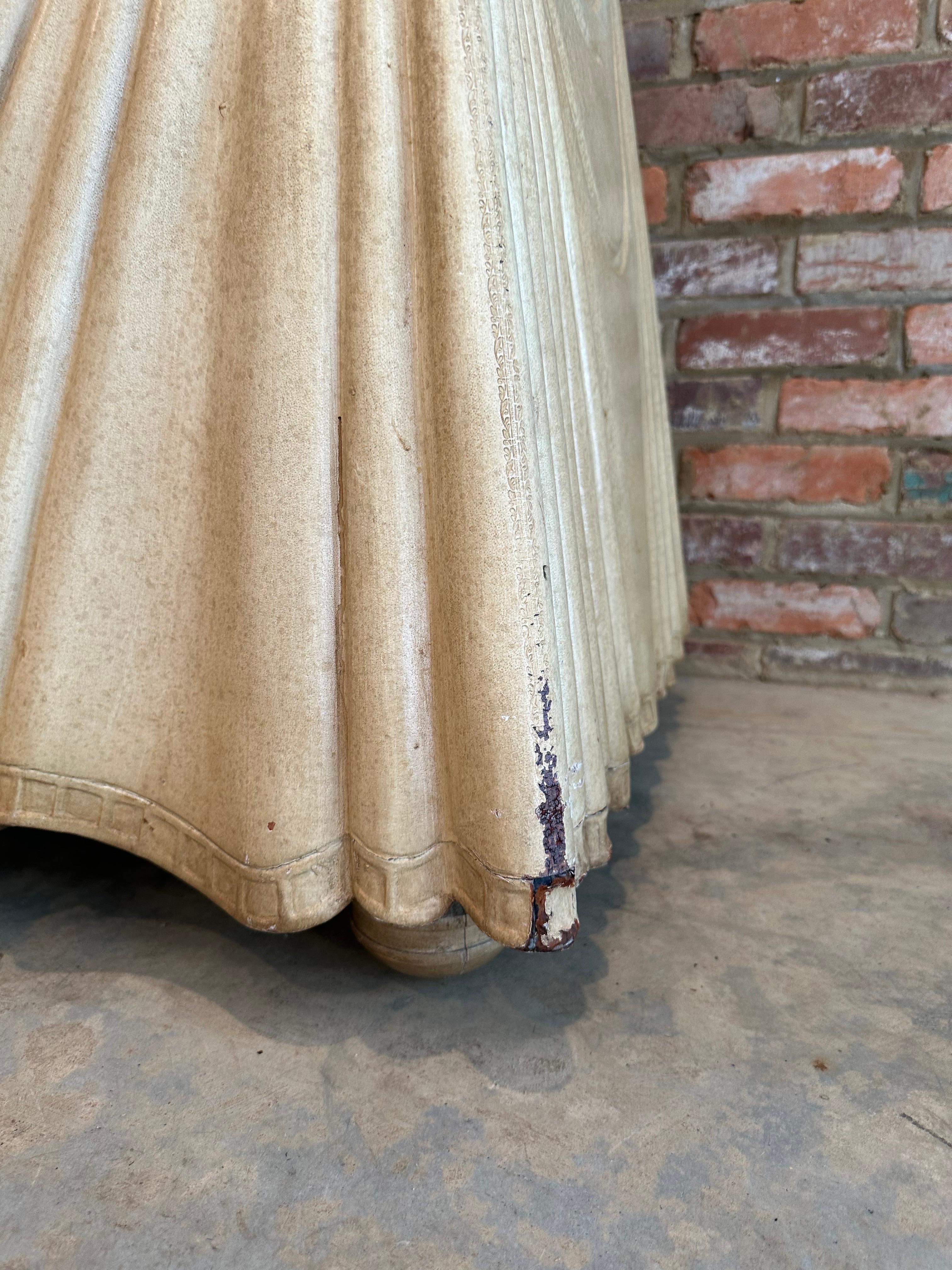 Leather Clad Trompe l’oeil Console Table by Marge Carson 3