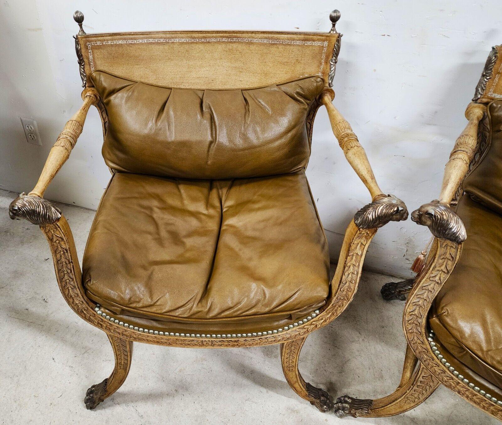 20ième siècle Fauteuils en cuir « Cléopâtre » de FERGUSSON COPELAND en vente