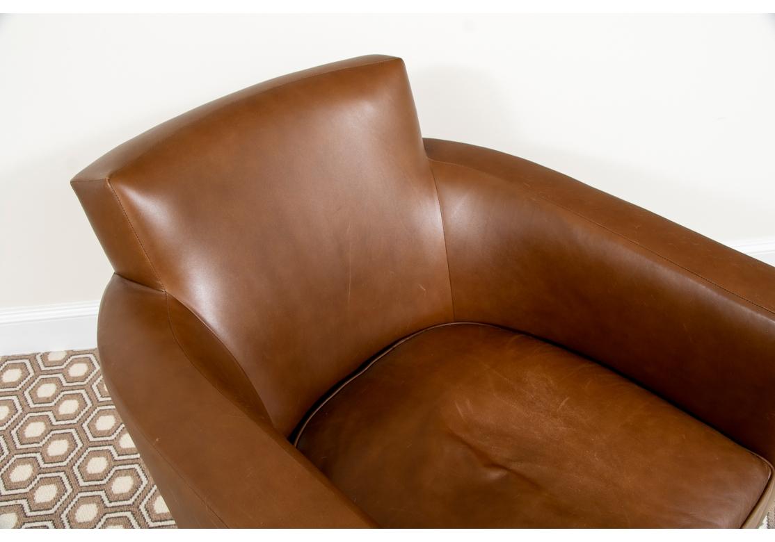 Leather Club Chair by John Hutton for Holly Hunt 4