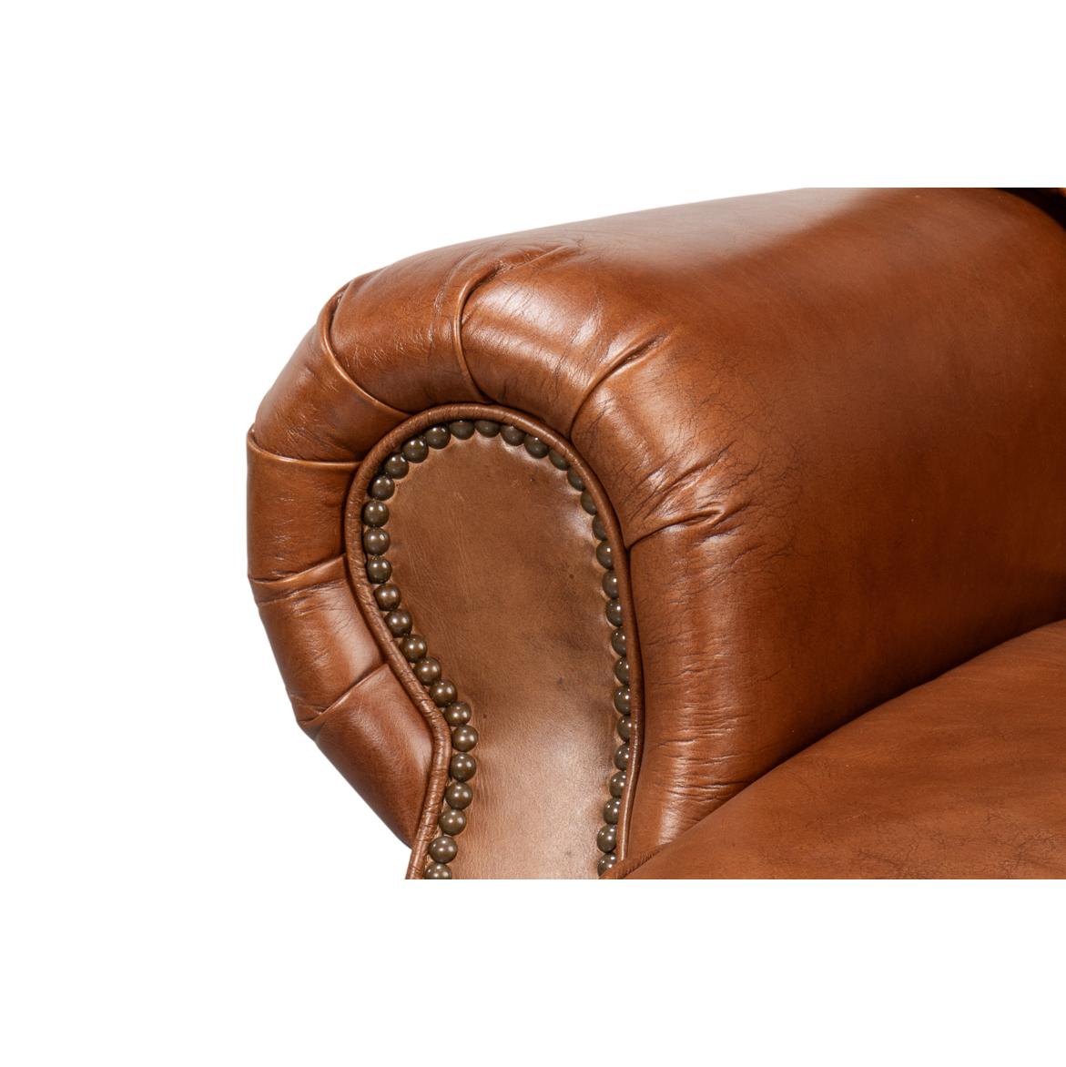 Leather Club Chair For Sale 1