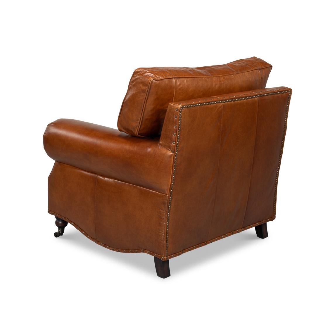 smoking chair leather