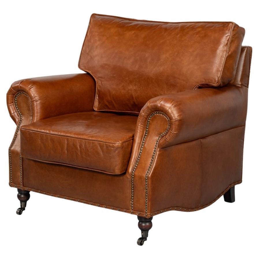 Leather Club Chair For Sale