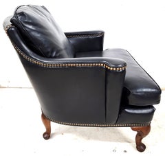 Leather Club Chair Midcentury by Henredon 1950s
