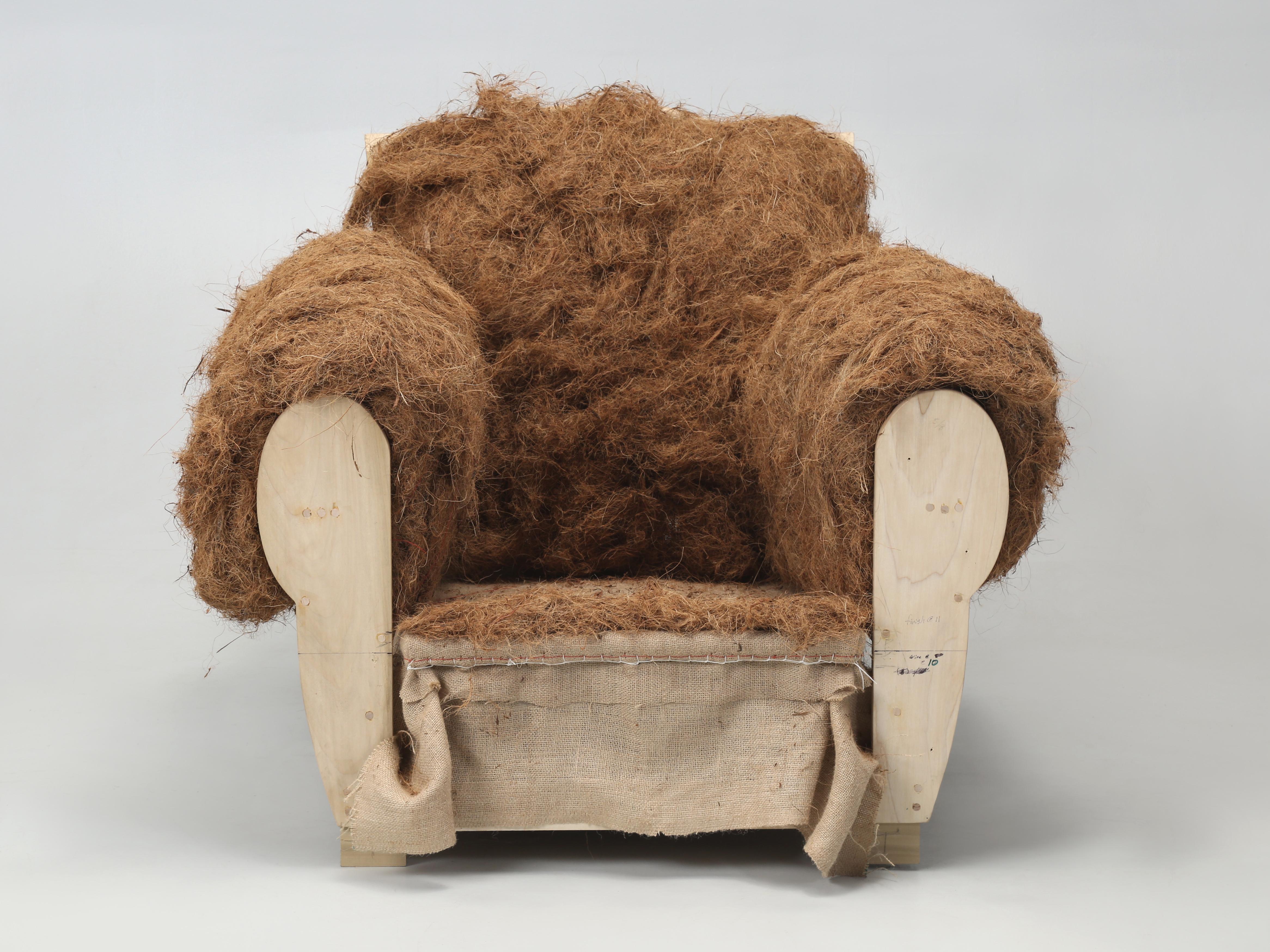 Leather Club Chairs Moustache in Rawhide Inspired by 1930’s French Art Deco For Sale 9