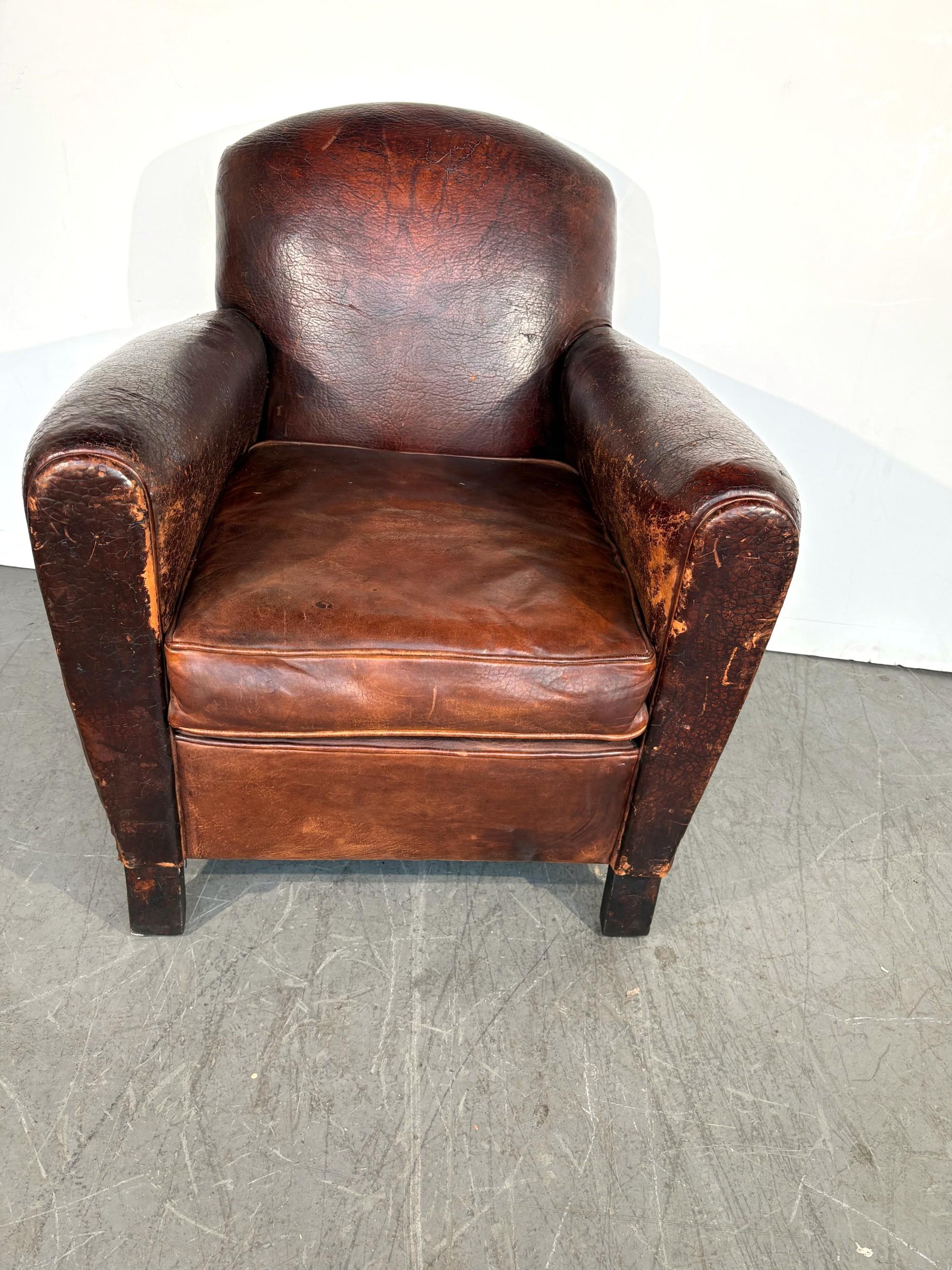 Leather Club Chairs Set of 2 1