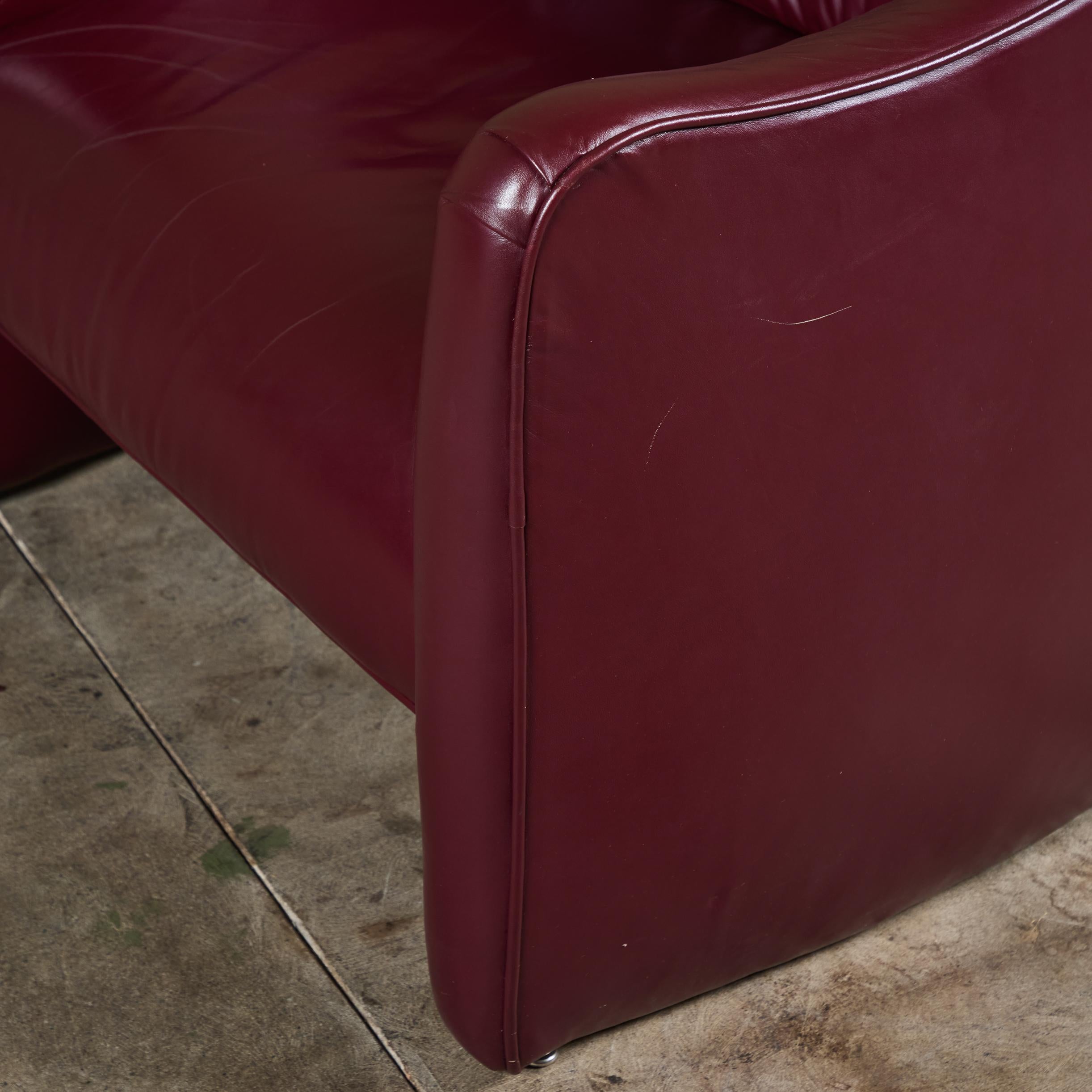 Leather Club Lounge Chair by Metropolitan Furniture Co. For Sale 6