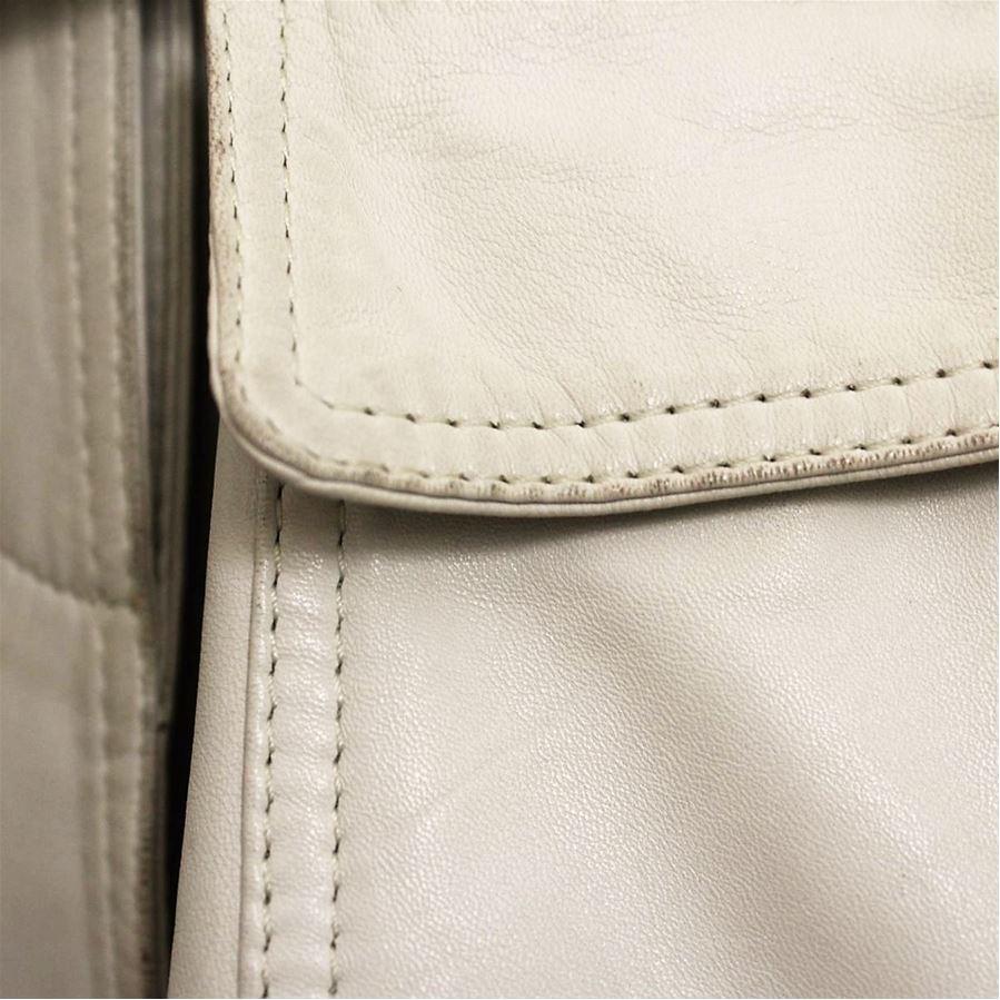 Beige Ter et Bantine Leather coat size 44 For Sale