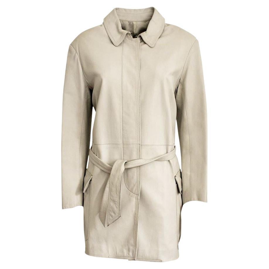 Ter et Bantine Leather coat size 44 For Sale