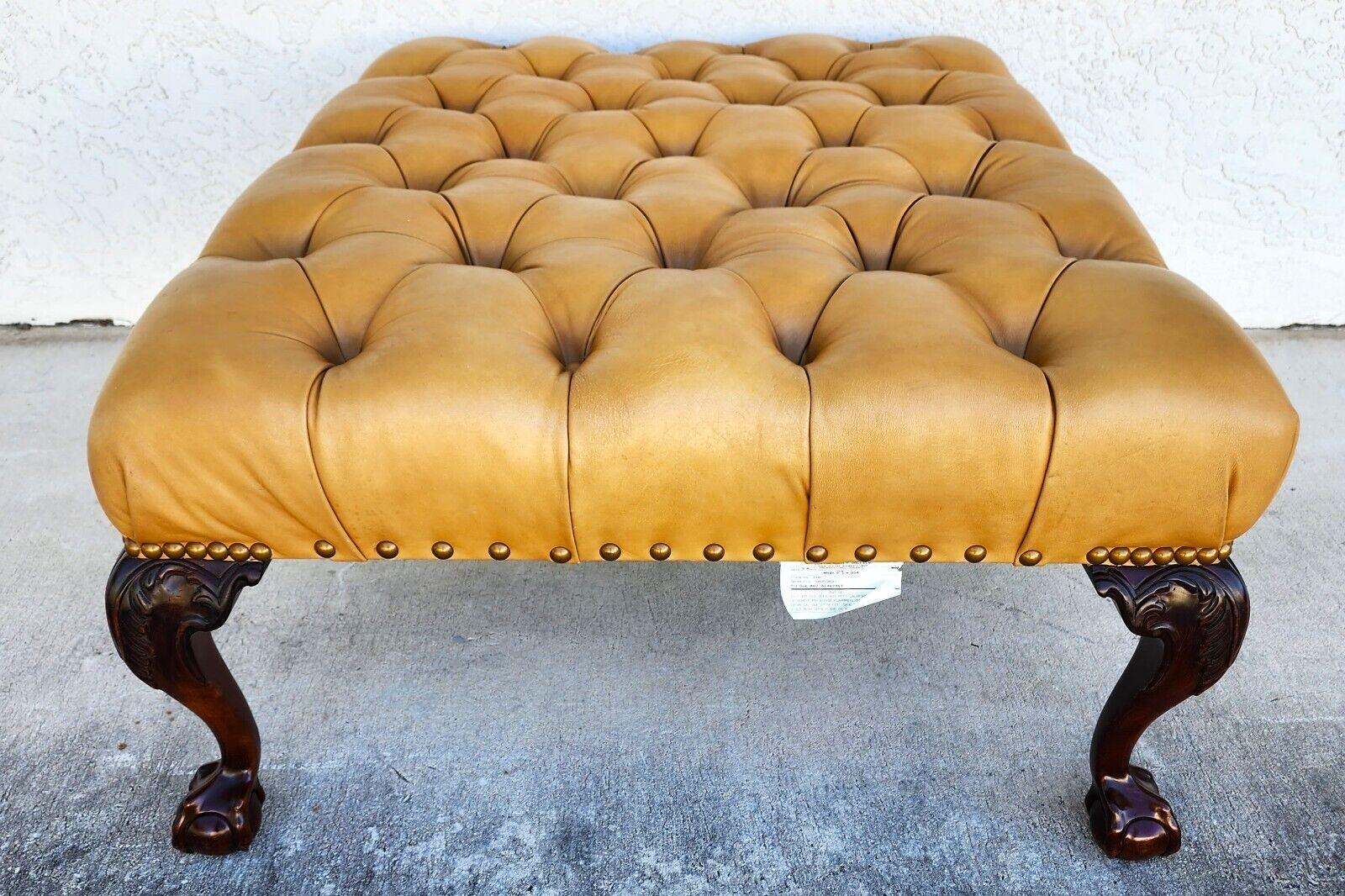 Leather Cocktail Ottoman Table by CENTURY FURNITURE 4