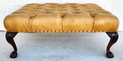 Leather Cocktail Ottoman Table by CENTURY FURNITURE
