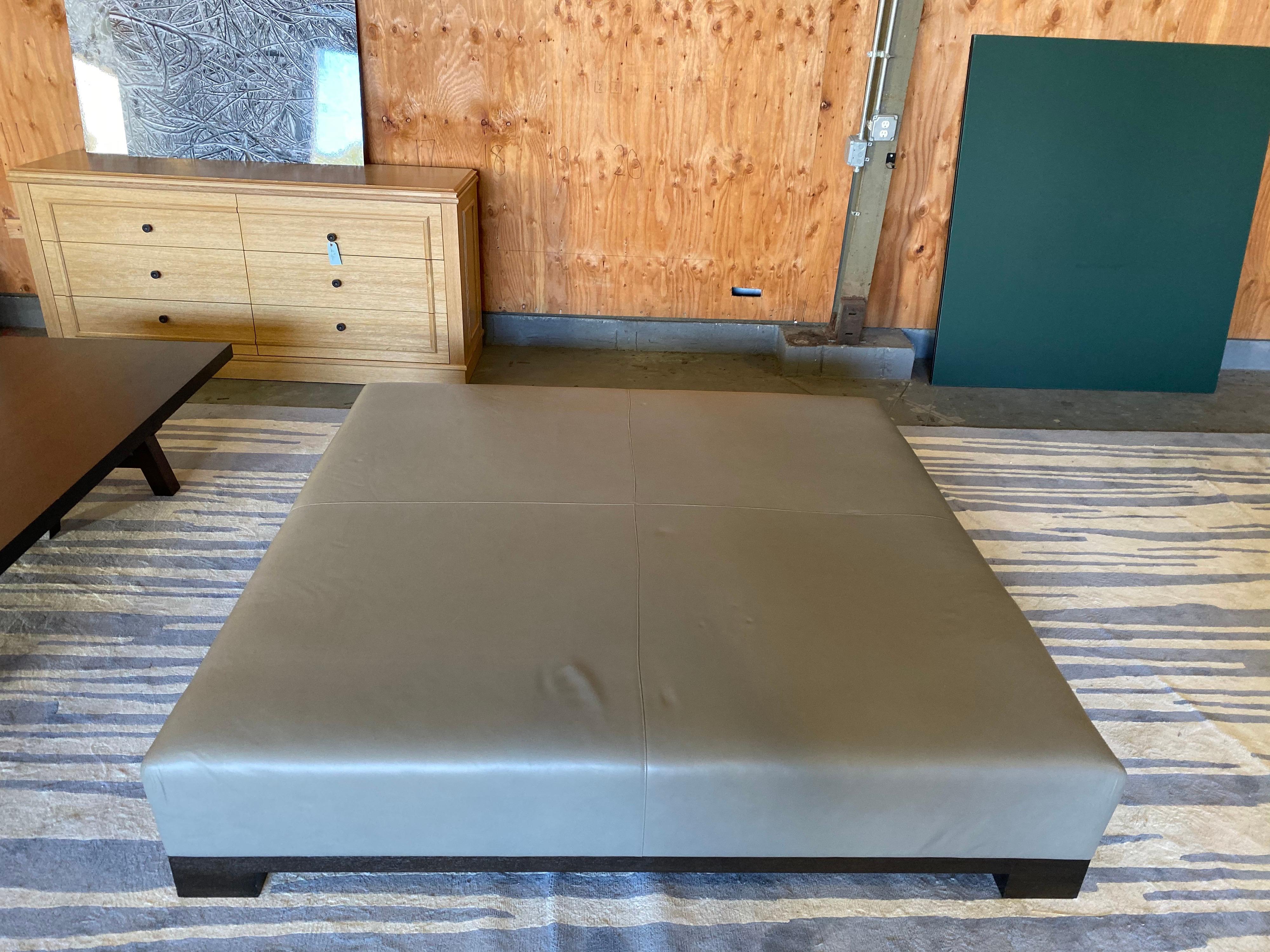 Leather Coffee Table, Extra Large For Sale 3