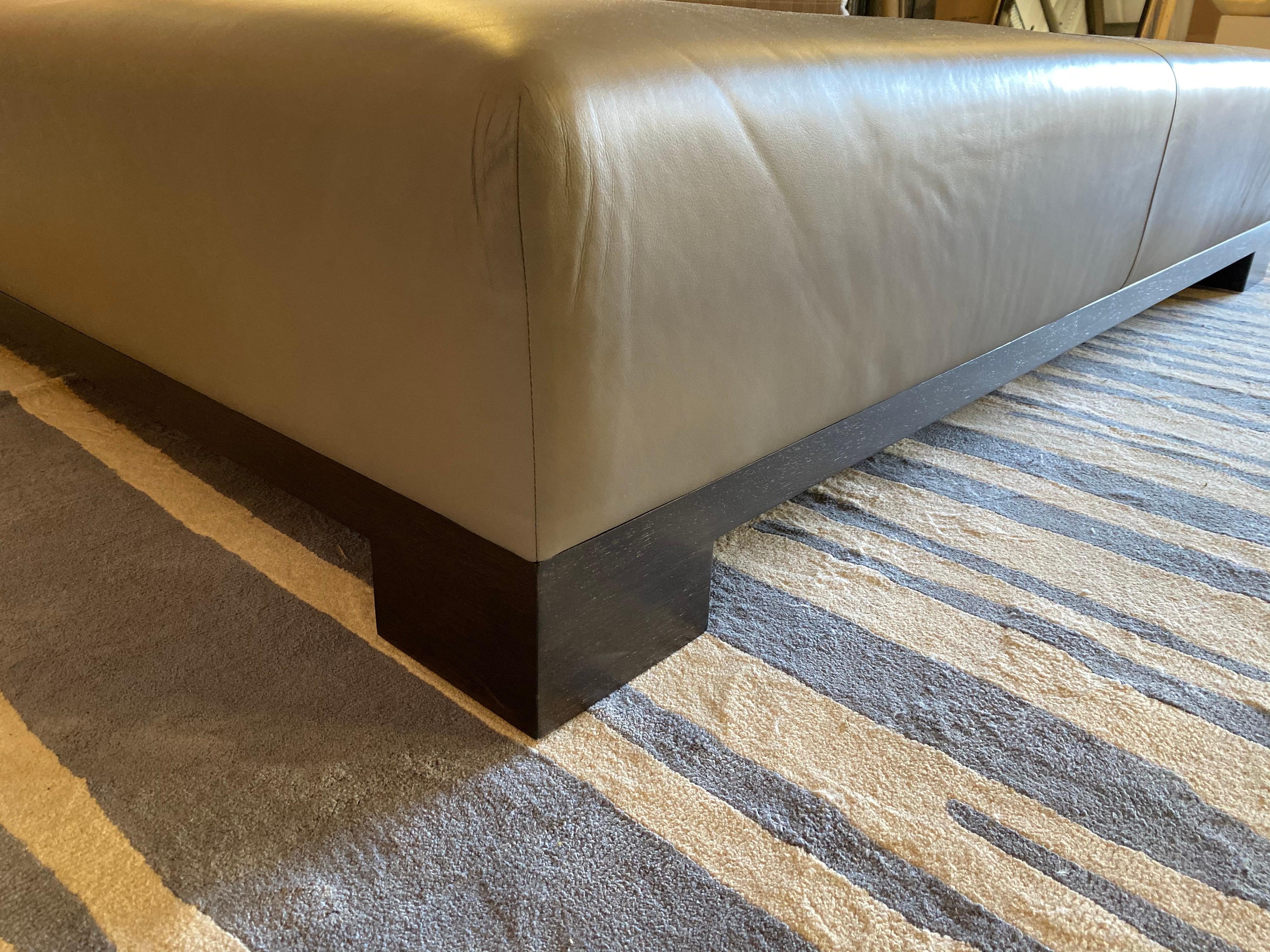 Leather Coffee Table, Extra Large For Sale 12