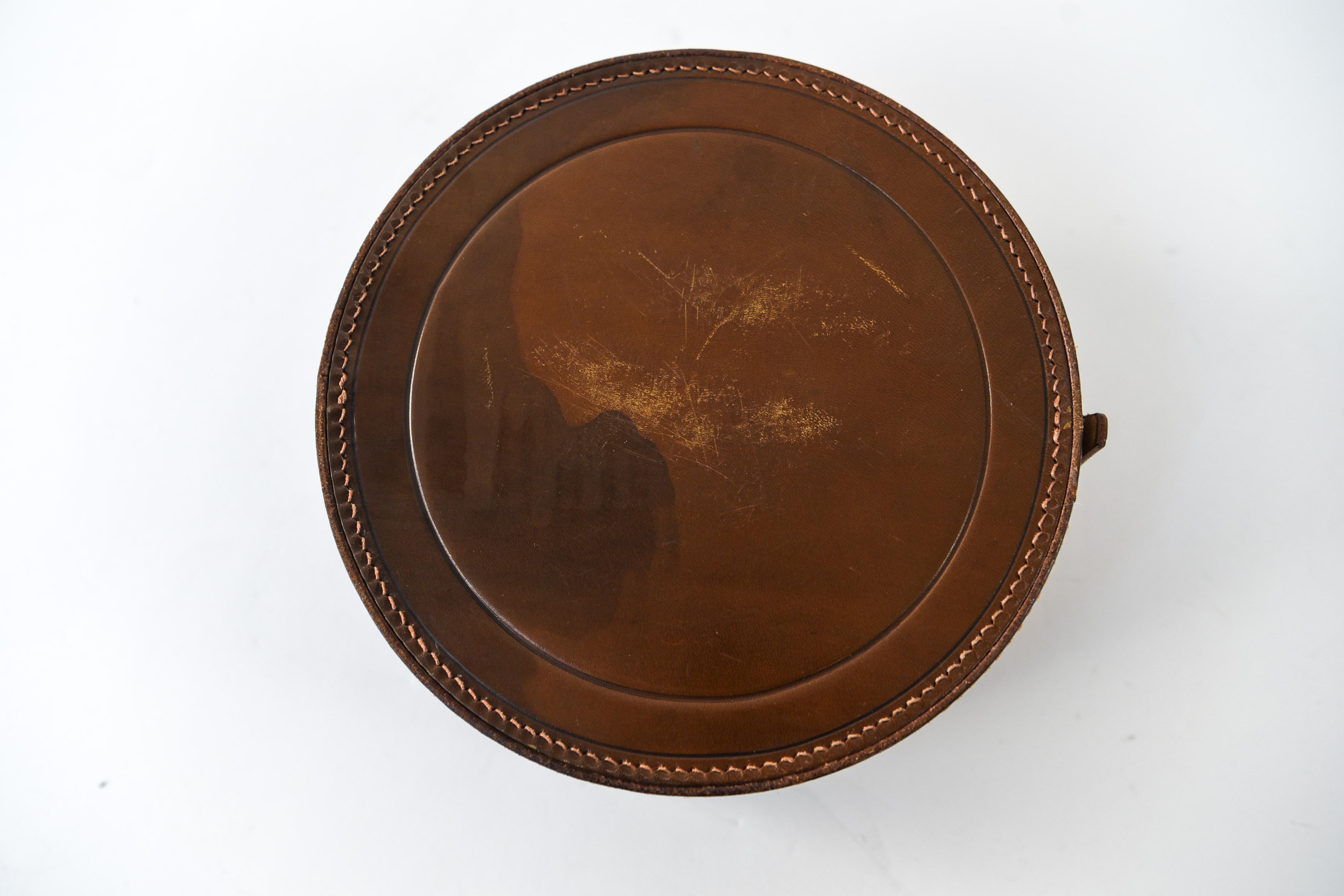 20th Century Leather Collar Box
