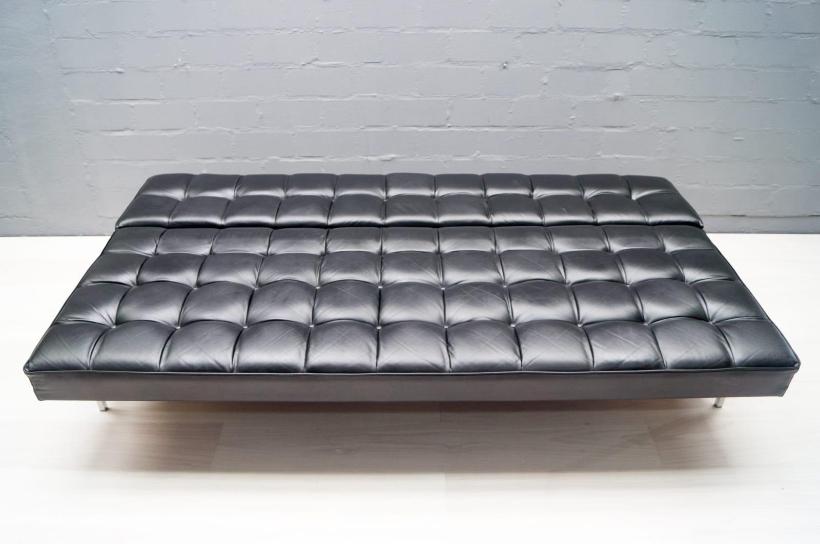 Austrian Leather Constanze Sofa or Daybed by Johannes Spalt for Wittmann, 1960s