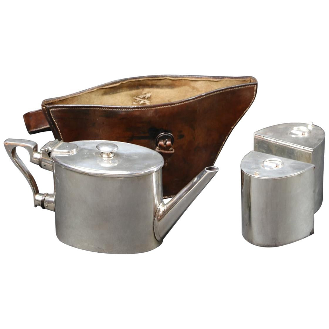 Leather Container for Teapot, 1920s For Sale