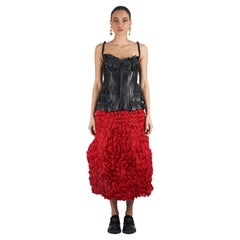 Dsquared Leather Corset with Frills