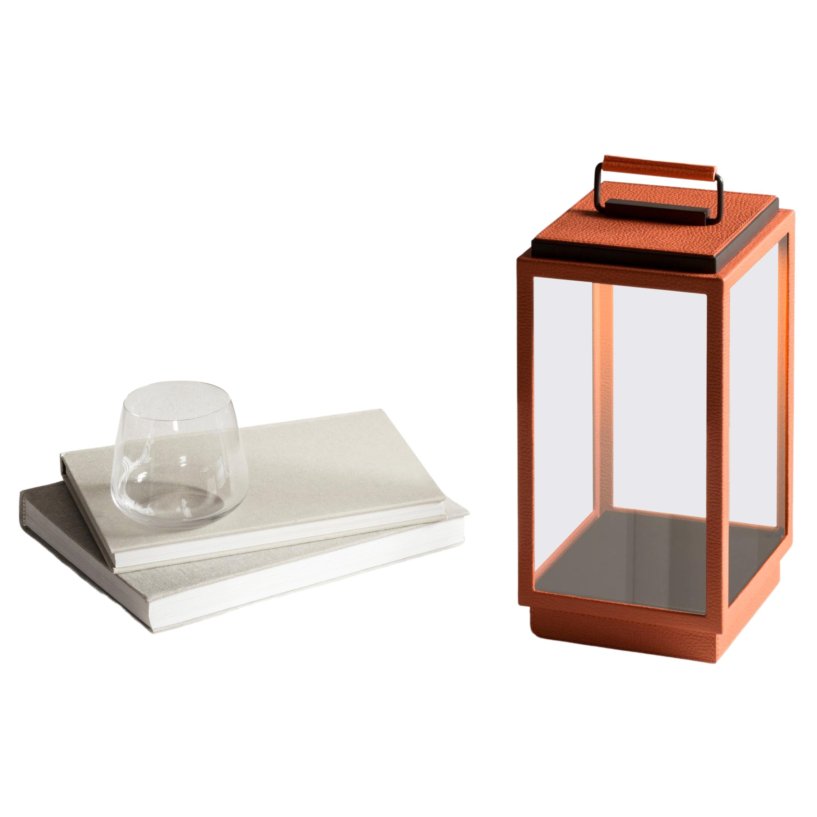 Blakes Tischlampe mit Lederbezug von Tekna und Gio Bagnara im Angebot