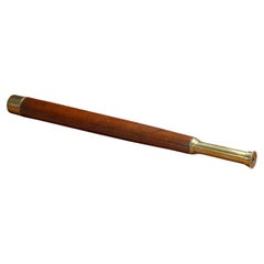 Leather Covered Brass Naval Telescope, Circa 1910