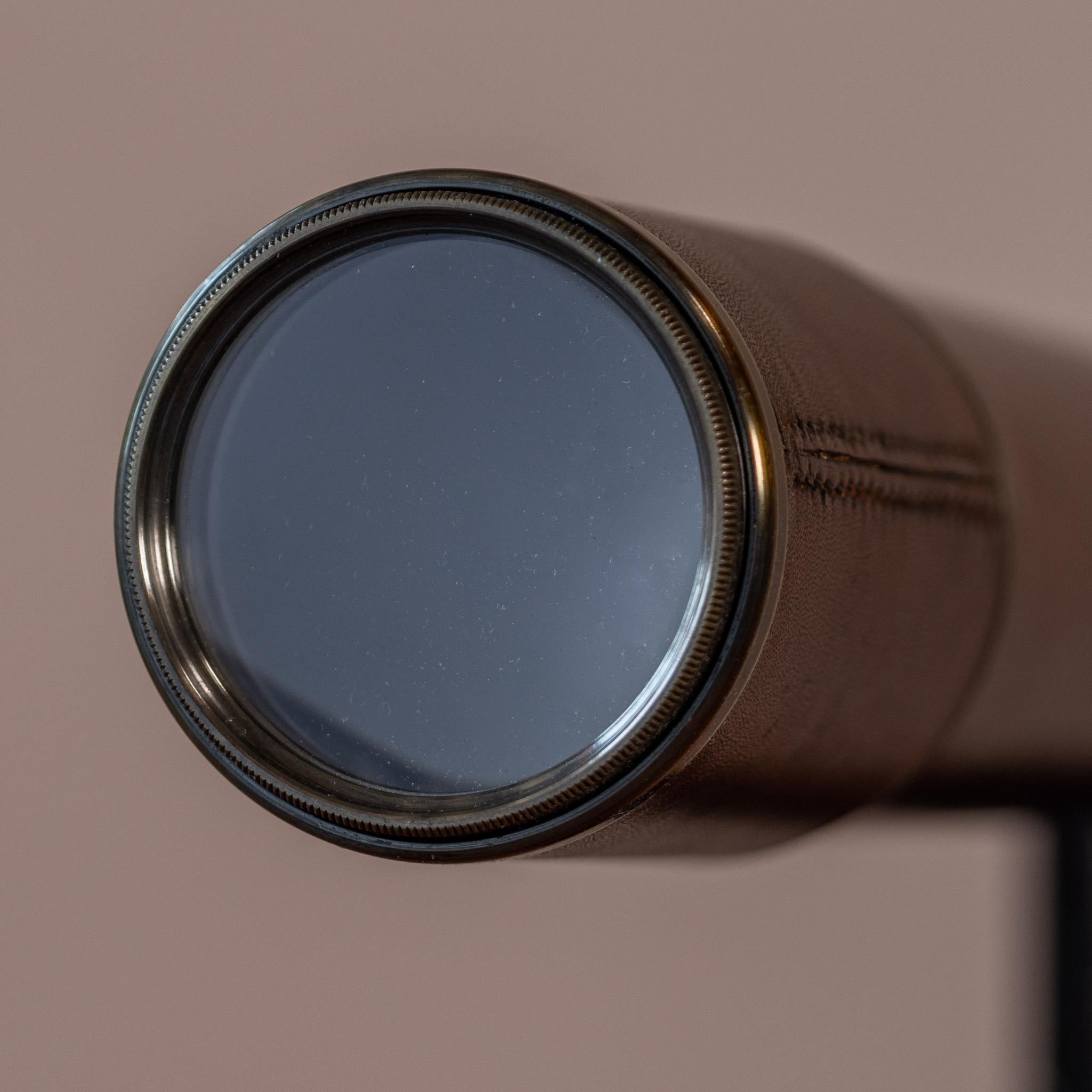 Leather Covered Hand Held Telescope, Circa 1930 3