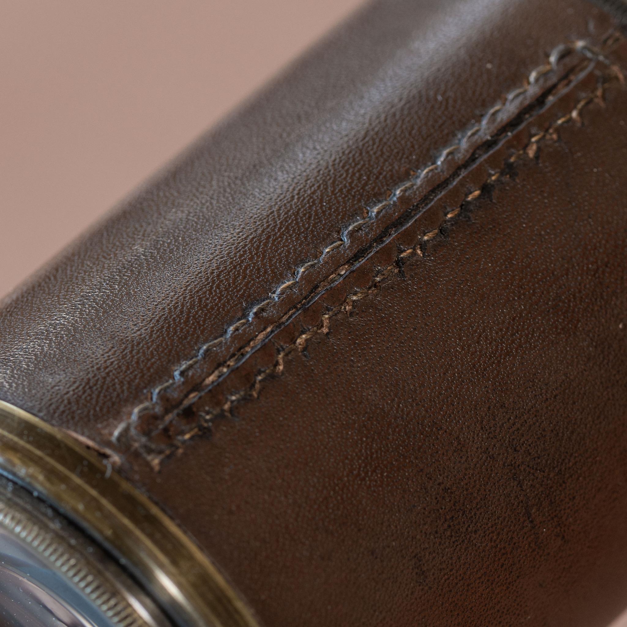 Leather Covered Hand Held Telescope, Circa 1930 4