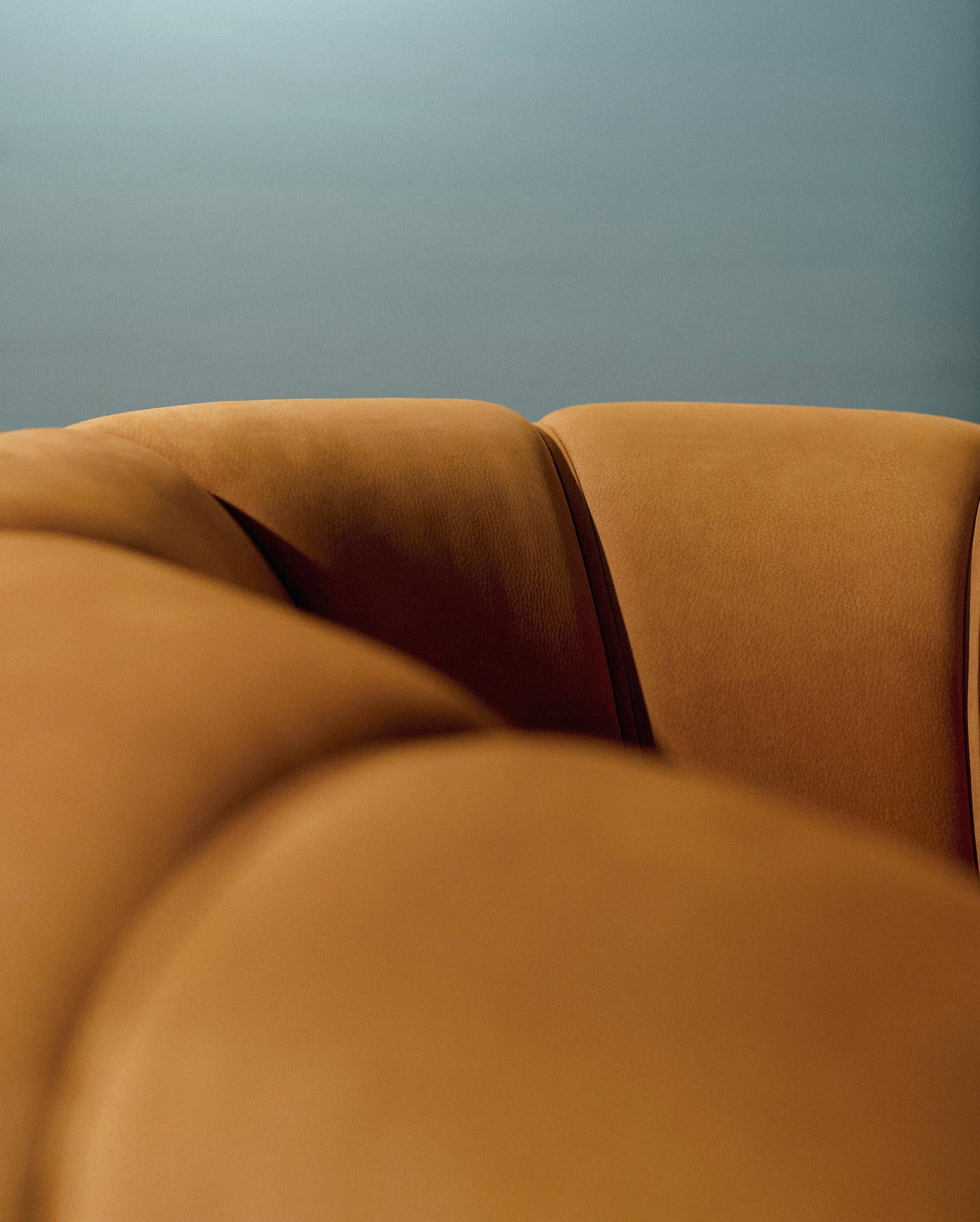 Leather 'Croissant' Lounge Chair by Illum Wikkelsø for Gubi For Sale 3