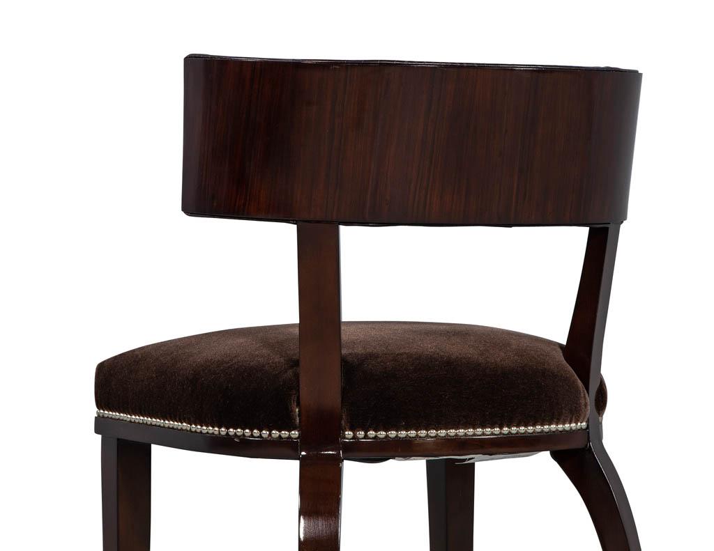Leather Curved Back Side Chair 6