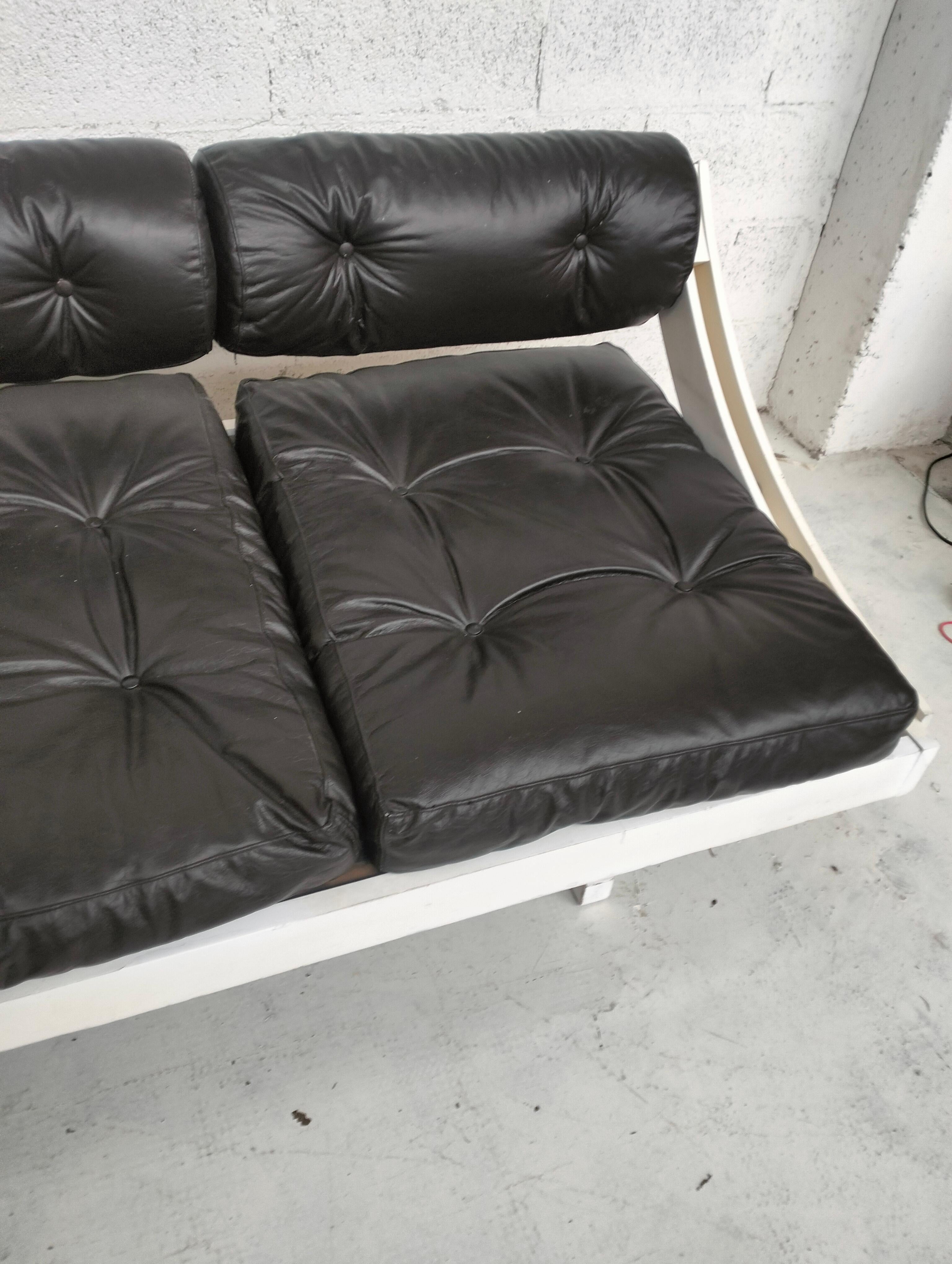 Leather daybed GS-195 model by Gianni Songia for Sormani - 60s 1