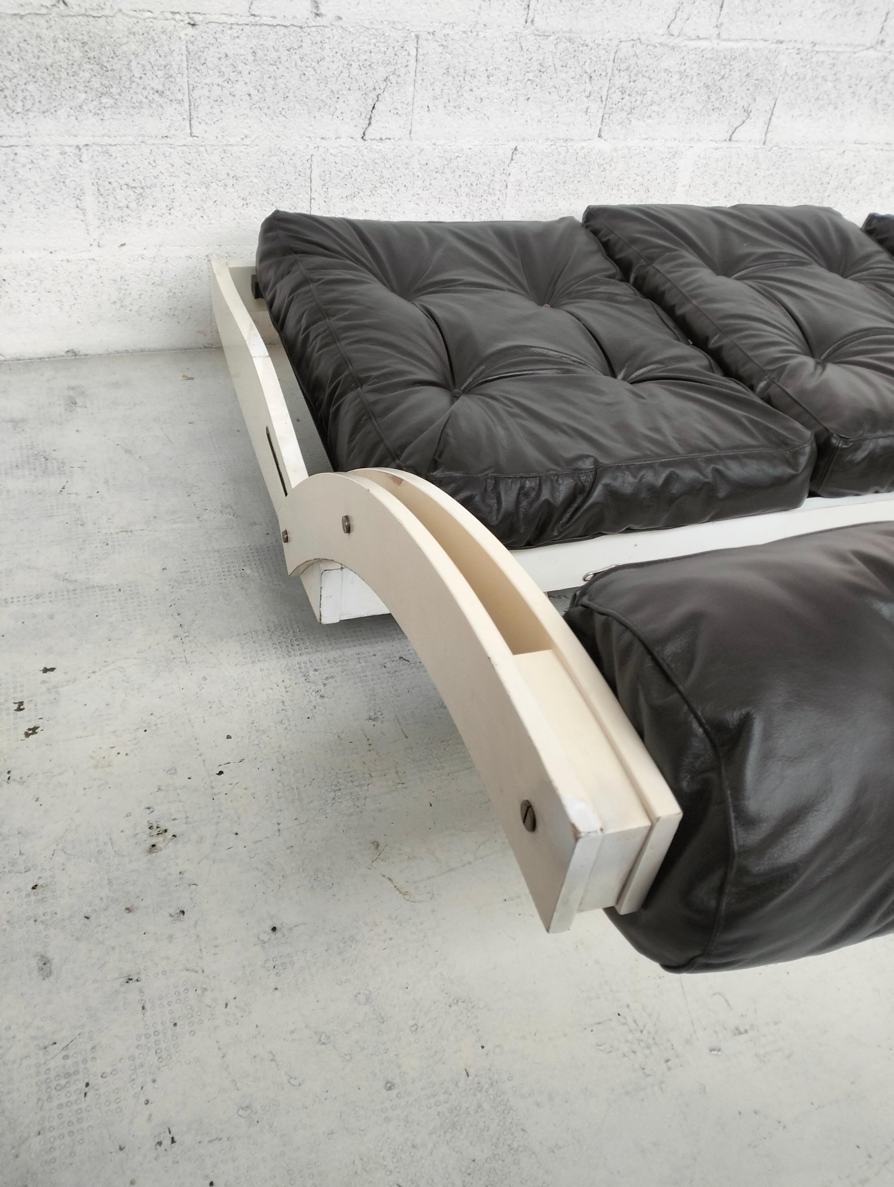Leather daybed GS-195 model by Gianni Songia for Sormani - 60s 3