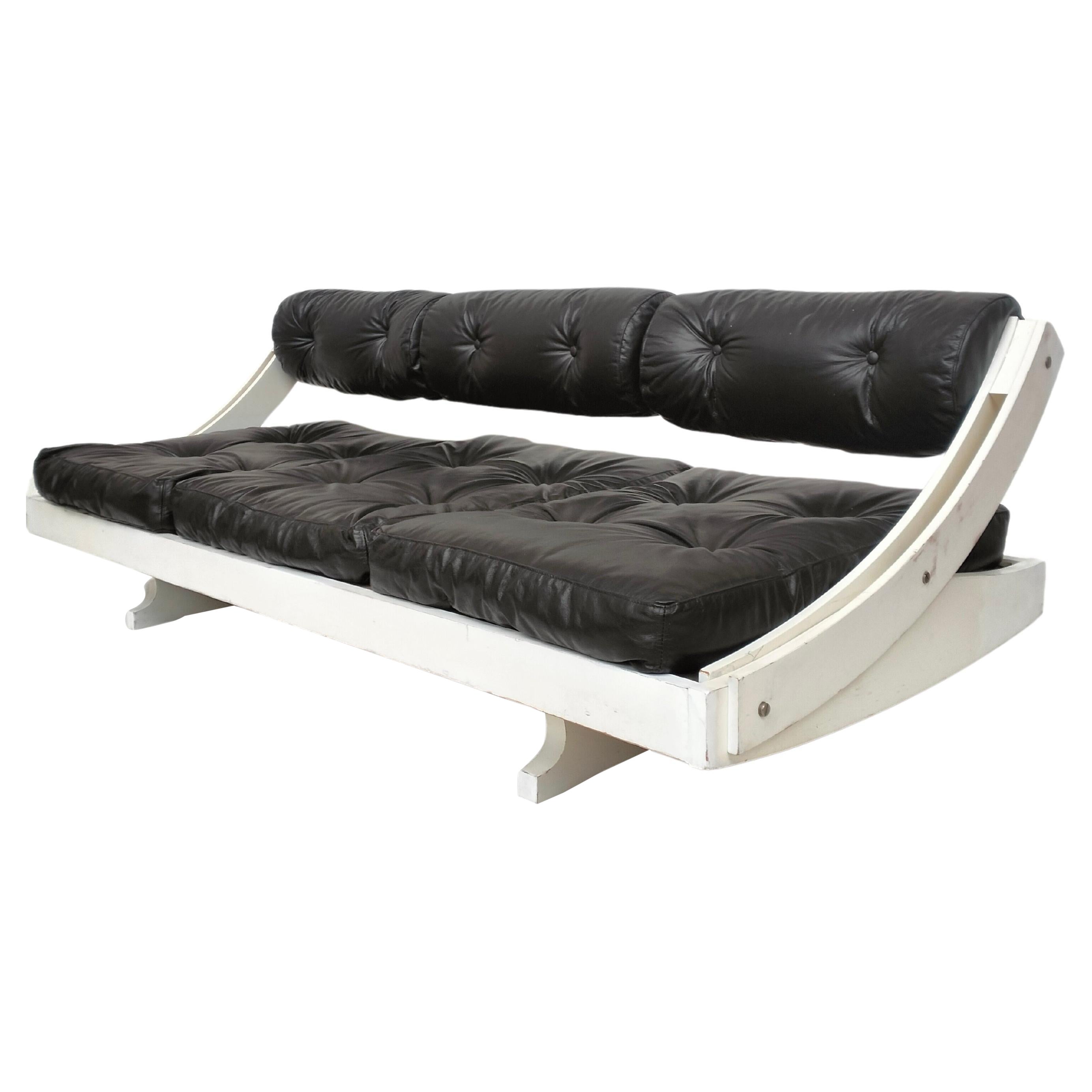 Leather daybed GS-195 model by Gianni Songia for Sormani - 60s