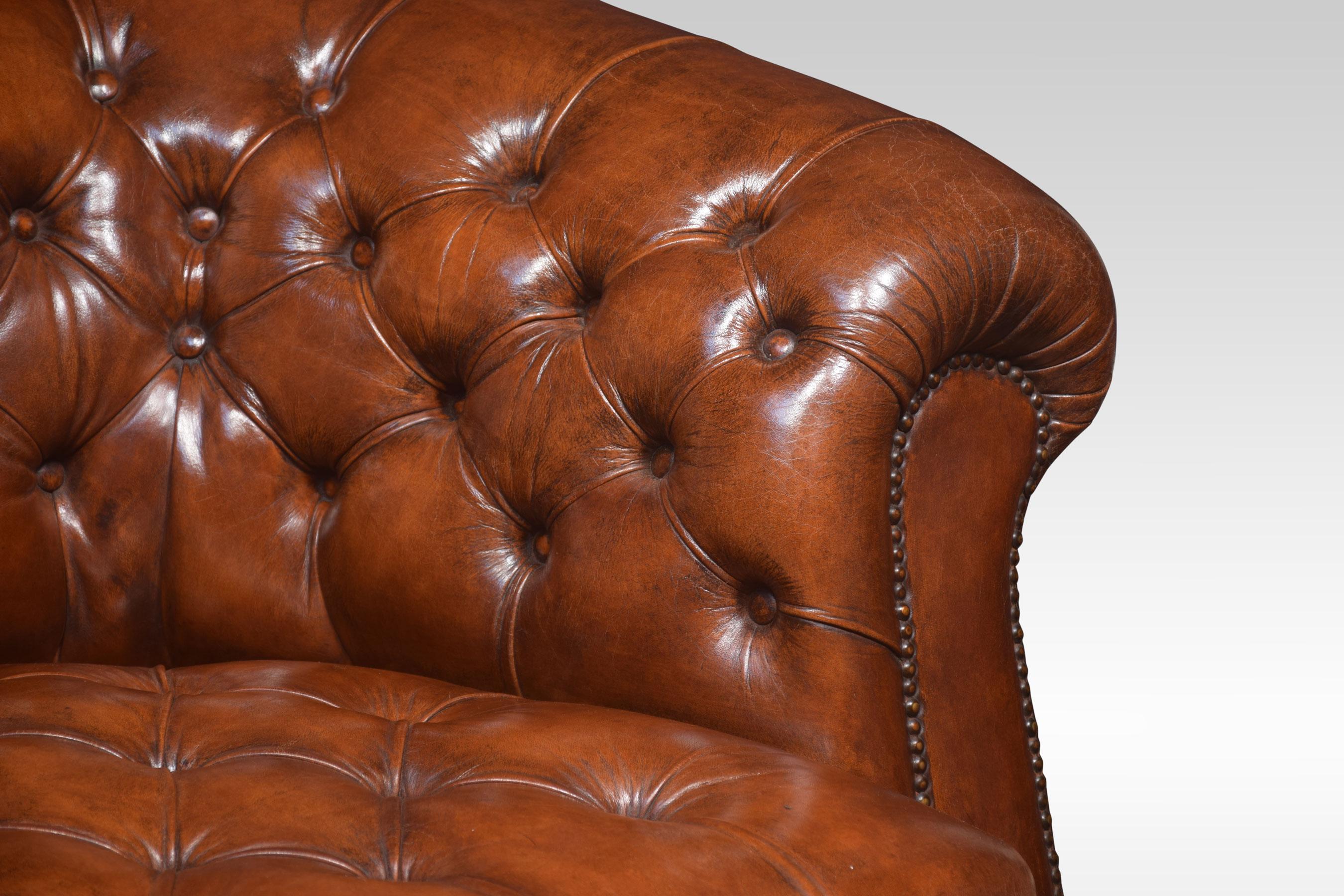 Leather Deep Buttoned Chesterfield 5