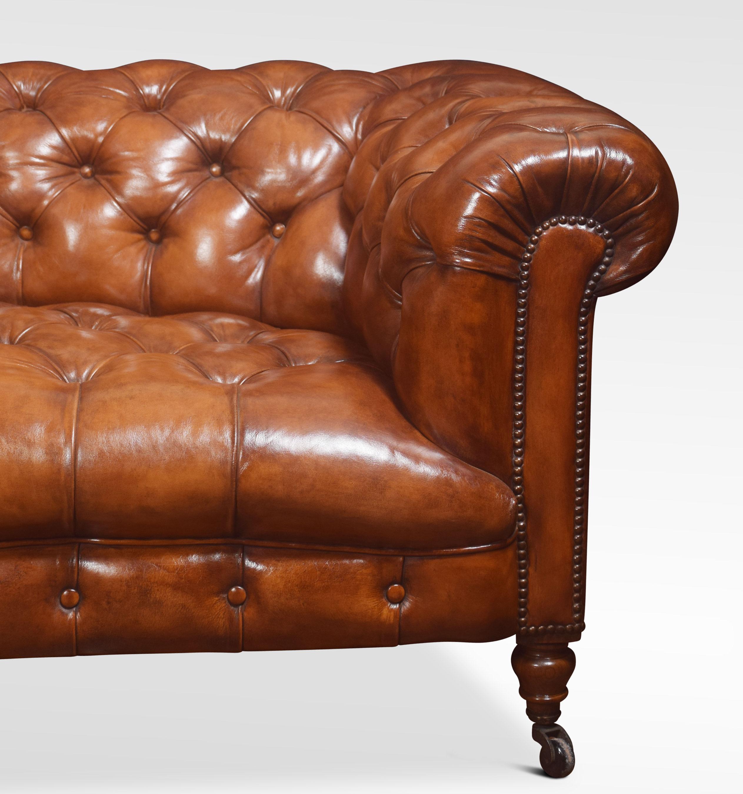 Leather Deep Buttoned Chesterfield 2