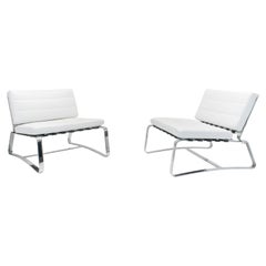 Leather Delaunay Lounge Chairs by Rodolfo Dordoni for Minotti, Set of 2