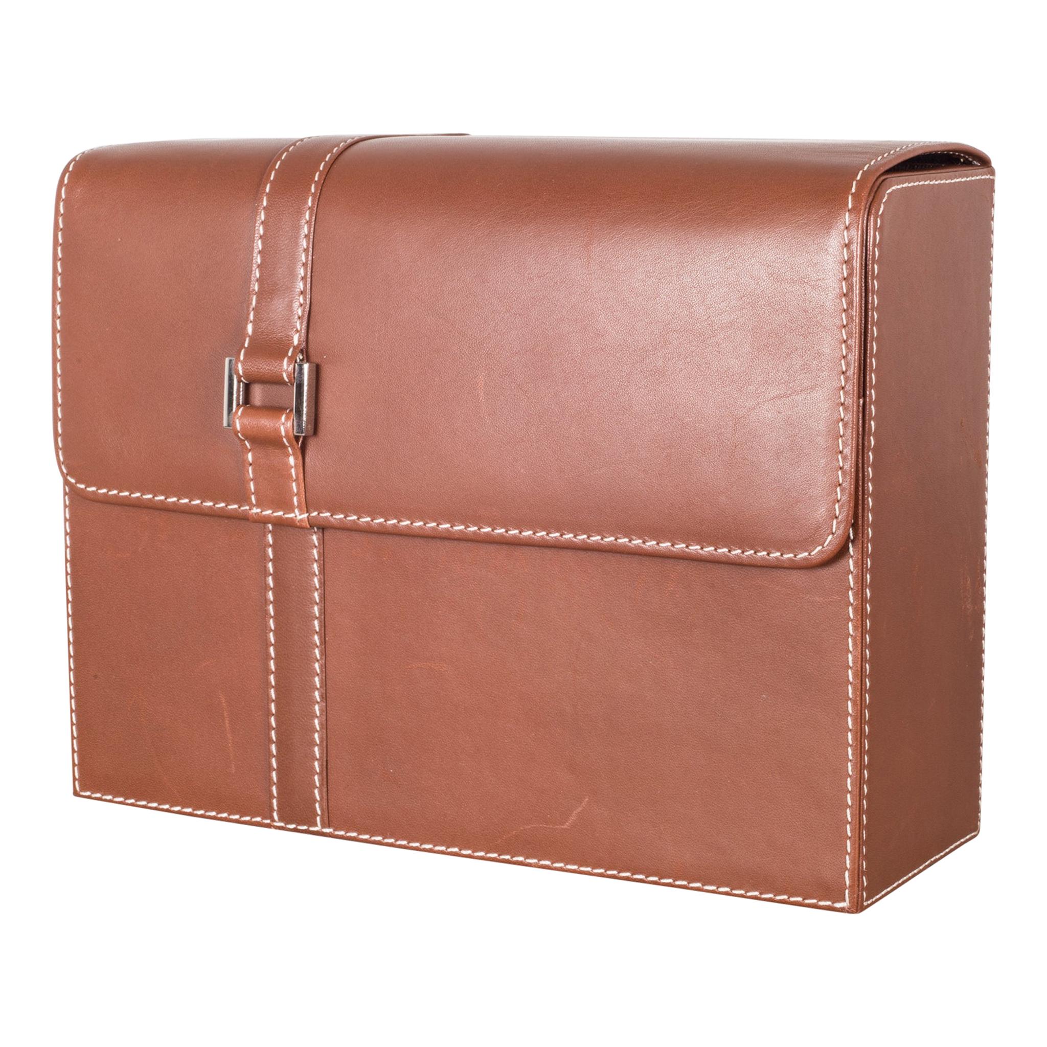 Leather Desk Caddy by Levenger at 1stDibs