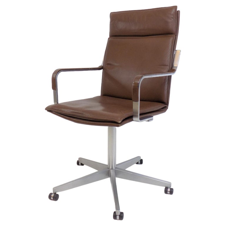Leather Desk Chair by Rudolf Glatzel for Walter Knoll For Sale at 1stDibs