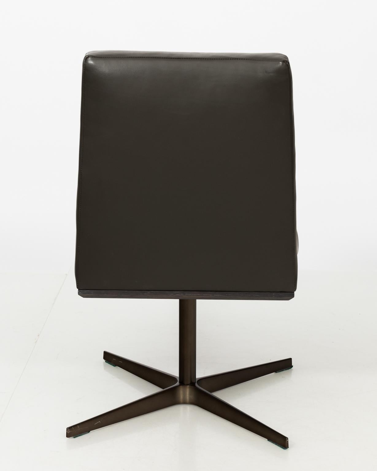 Late 20th Century Leather Desk Chair For Sale
