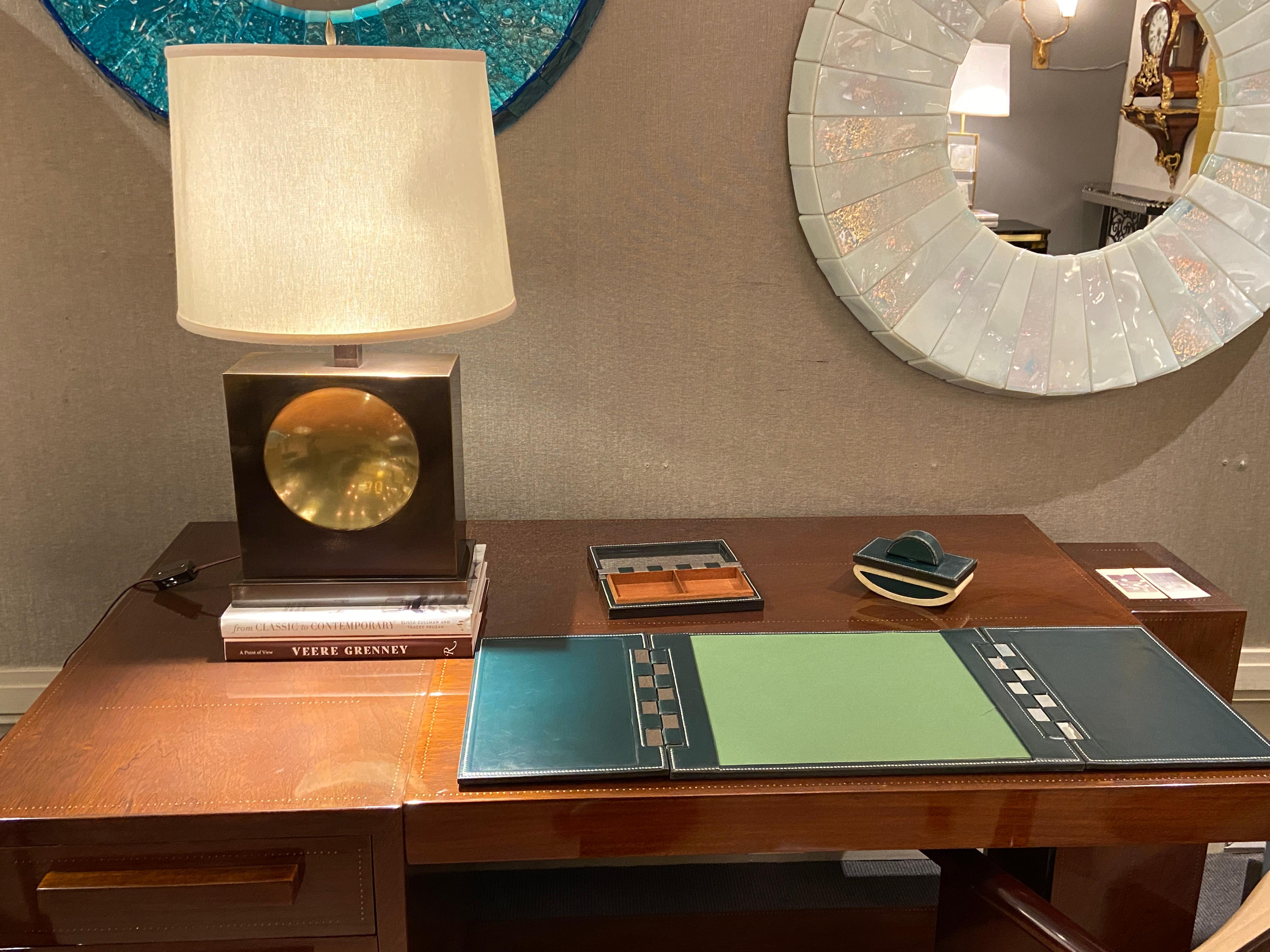 Mid-20th Century Leather Desk Set by Paul Dupre-Lafon for Hermes, France, 1960s
