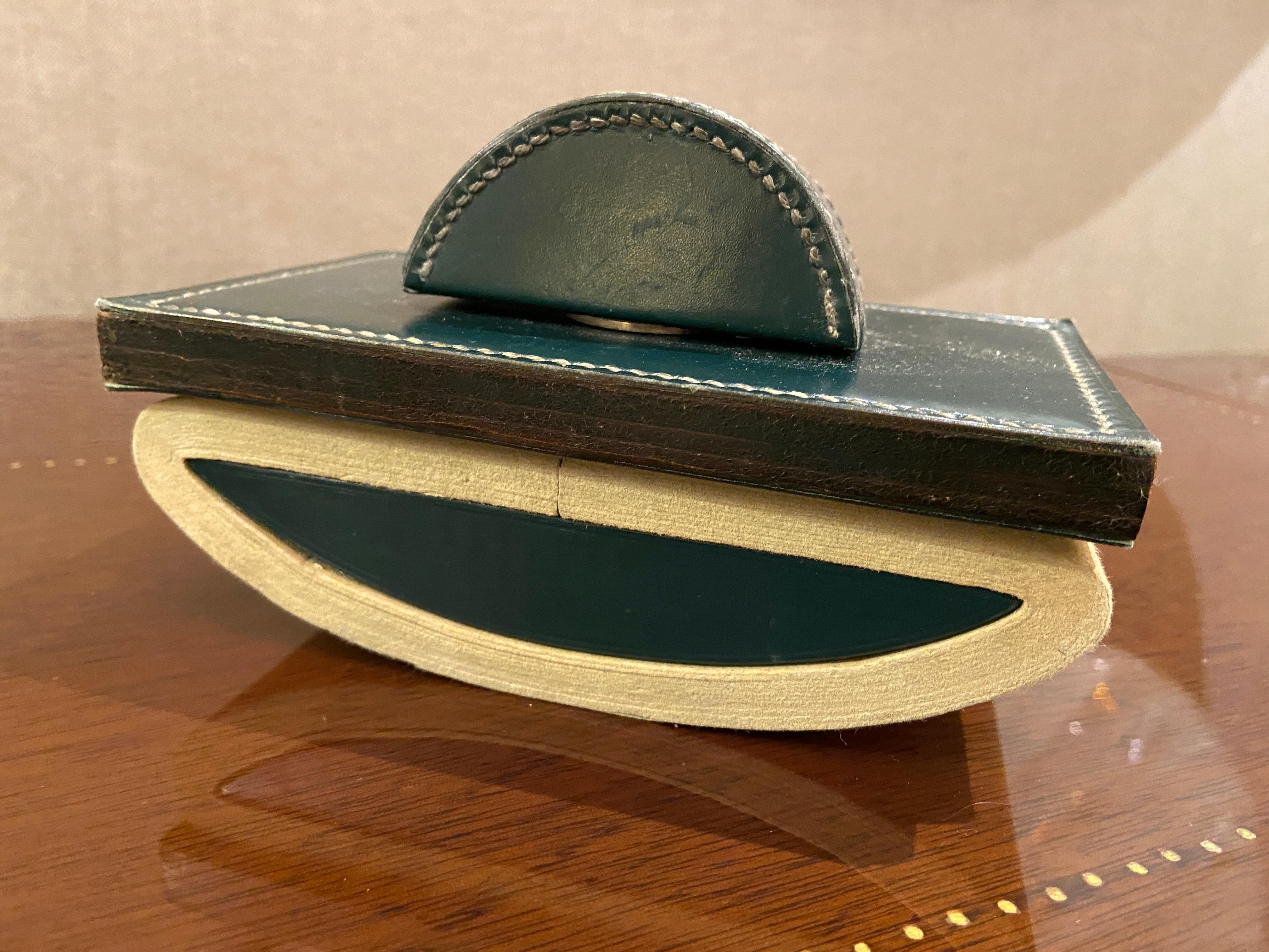 Leather Desk Set by Paul Dupre-Lafon for Hermes, France, 1960s 2