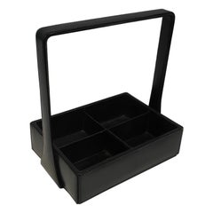 Ensemble de bureau en cuir Jacques Adnet.